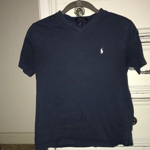 navy polo short sleeve shirt